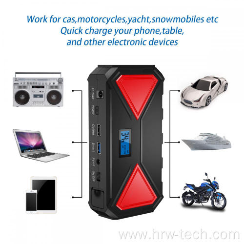 8,000mAh Portable Jump Starter Power Bank for Car